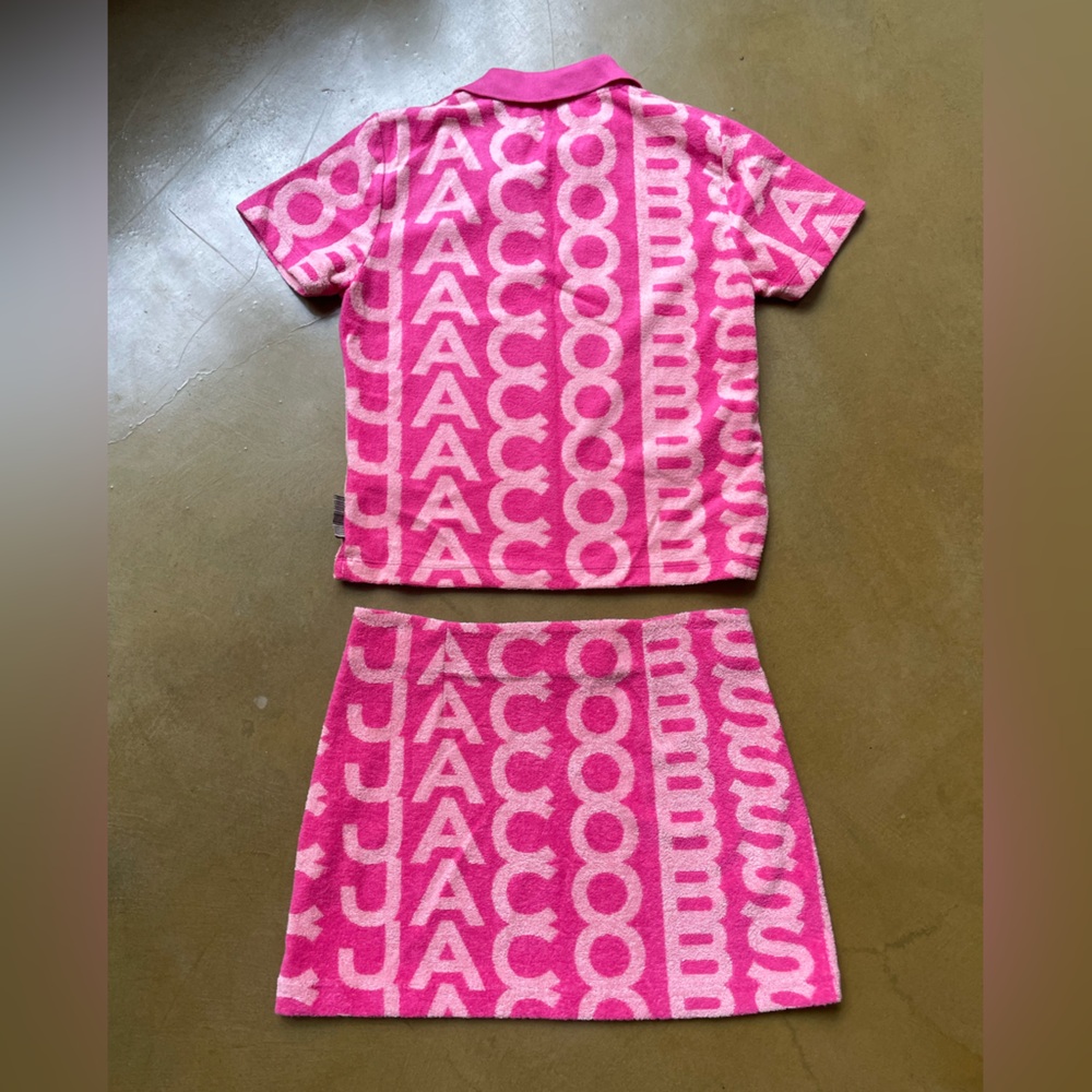 Marc Jacobs Pink Logo Knit Polo Set - Picture 4 of 5